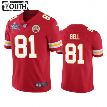 Maillot Enfant Kansas City Chiefs Blake Bell 81 Super Bowl LVII Rouge Vapor Limited